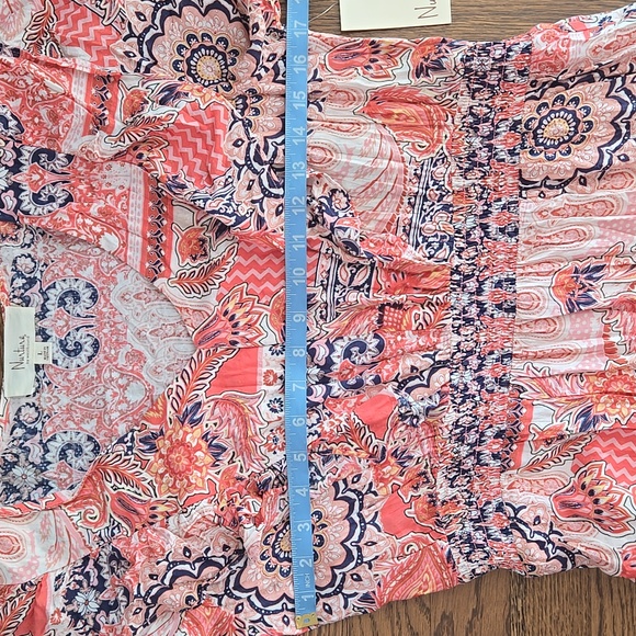 Nurture By Westbound Floral Boho Ruffled Tiered Dress, NWT, Large - Picture 10 of 13